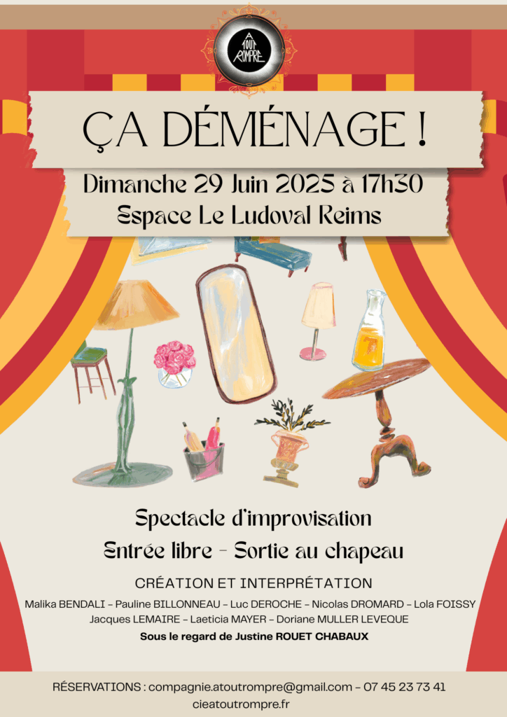 Compagnie A Tout Rompre- Reims- Ca déménage - Théâtre- https://cieatoutrompre.fr