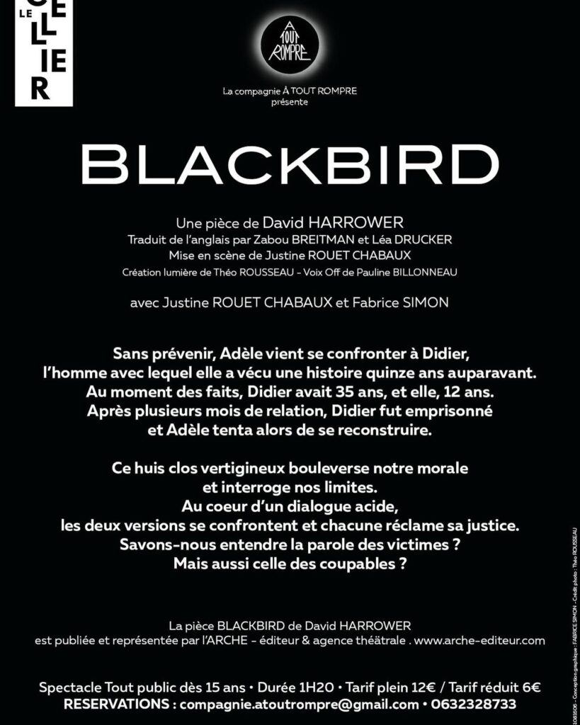 Blackbird-Compagnie A Tout Rompre- Reims- Théâtre- http://cieatoutrompre.fr